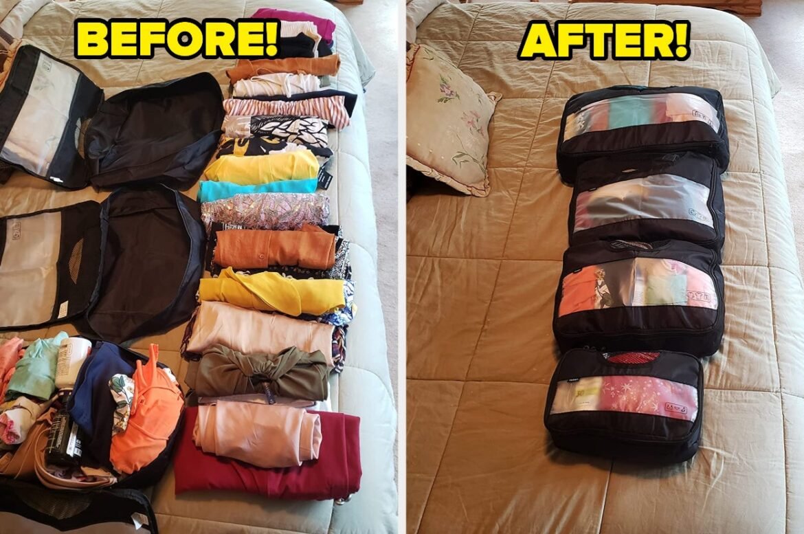 Packing Cubes before And After