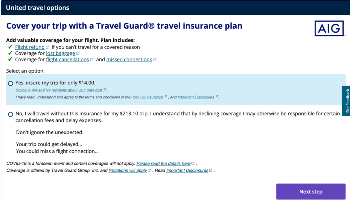 Travel Planning Trip Insurance for Flights