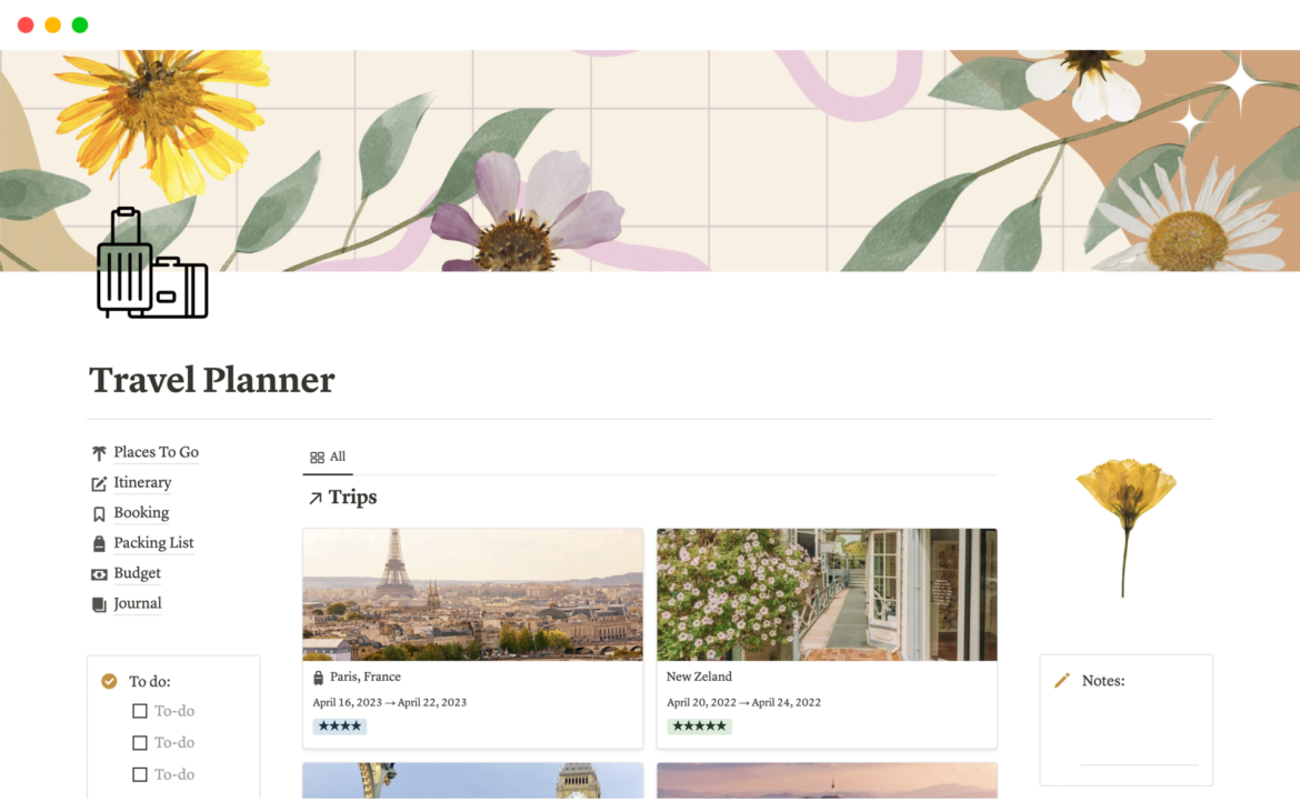 Travel Planning Vacation Places