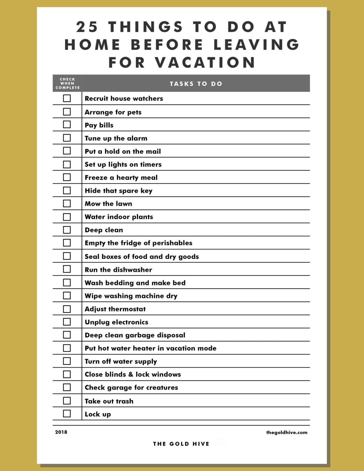 What to Do on Vacation
